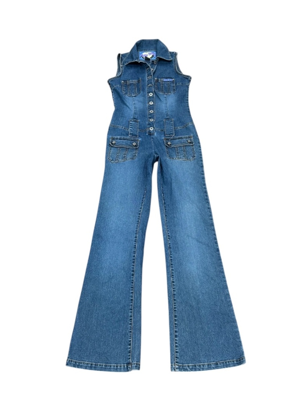 Women's Yada Yada Y2K Denim Jean Jumpsuit One Piece size S Small